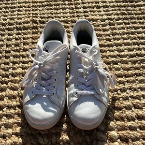 Women’s white adidas sneakers size 8